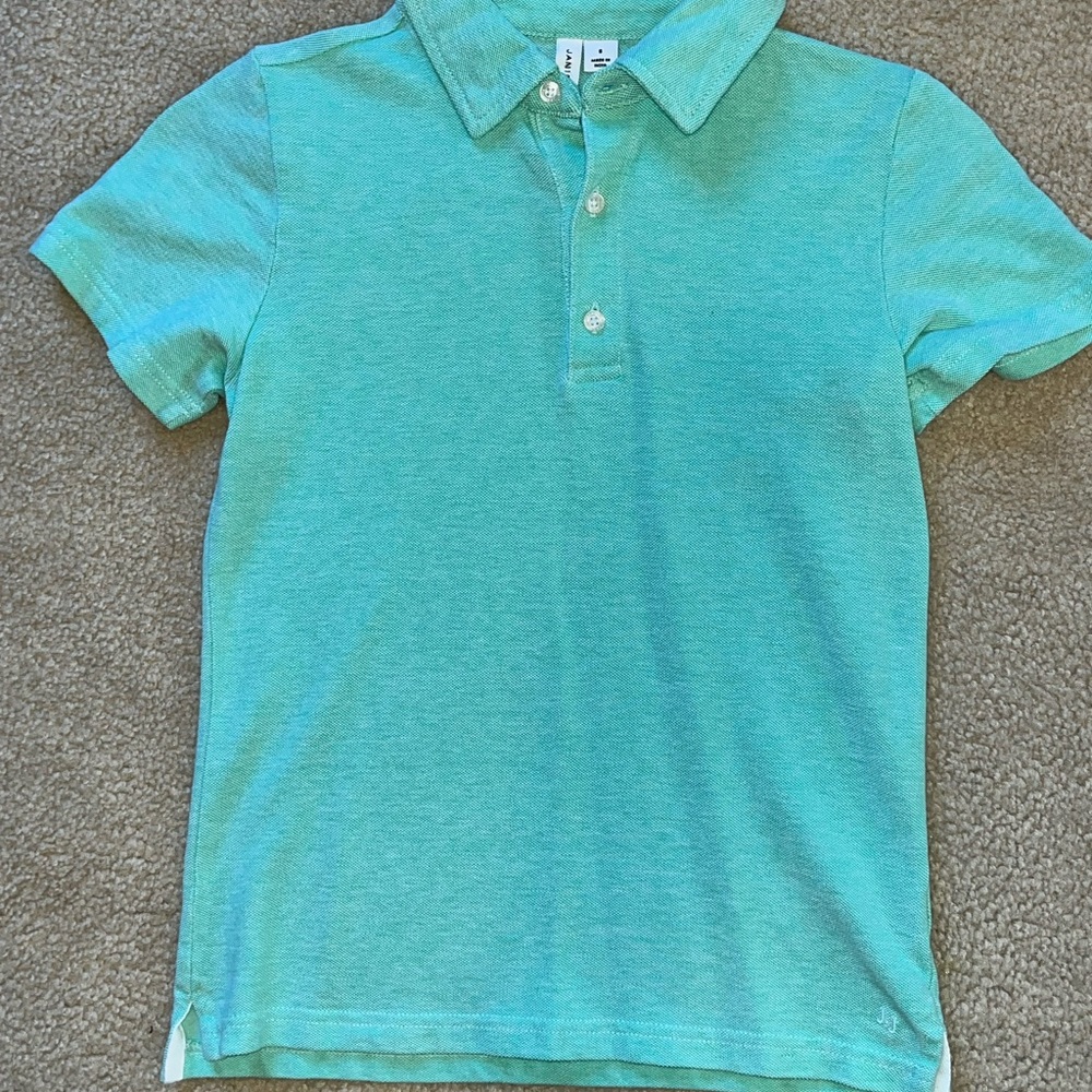 Janie and Jack Light Green Polo Shirt
